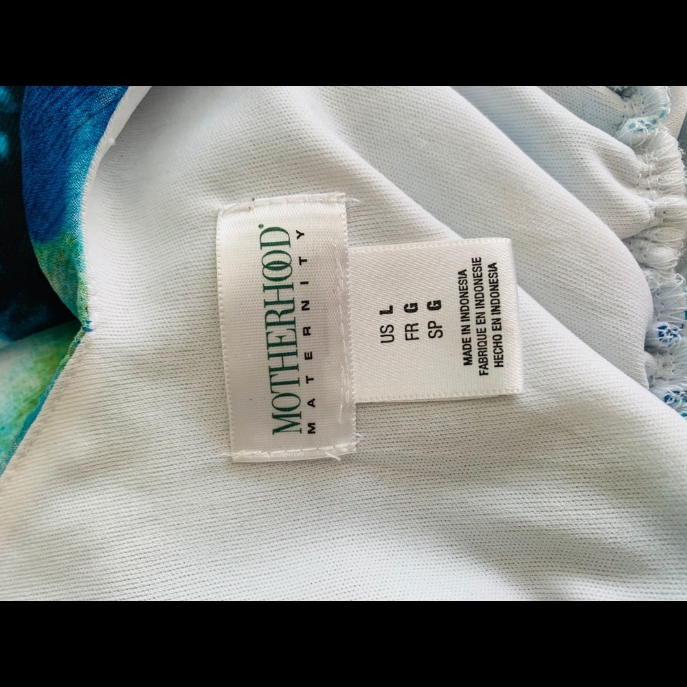 Motherhood Maternity Floral Maxi Dress Size L - Picture 4 of 5